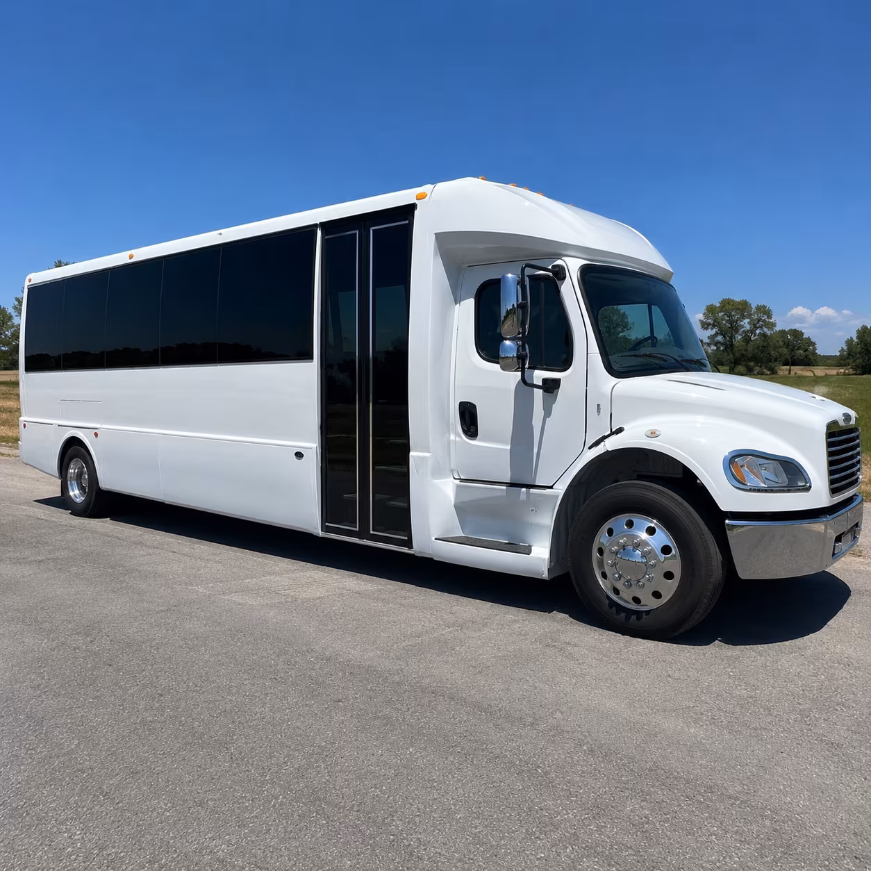 camden charter bus rentals for airport transfers
