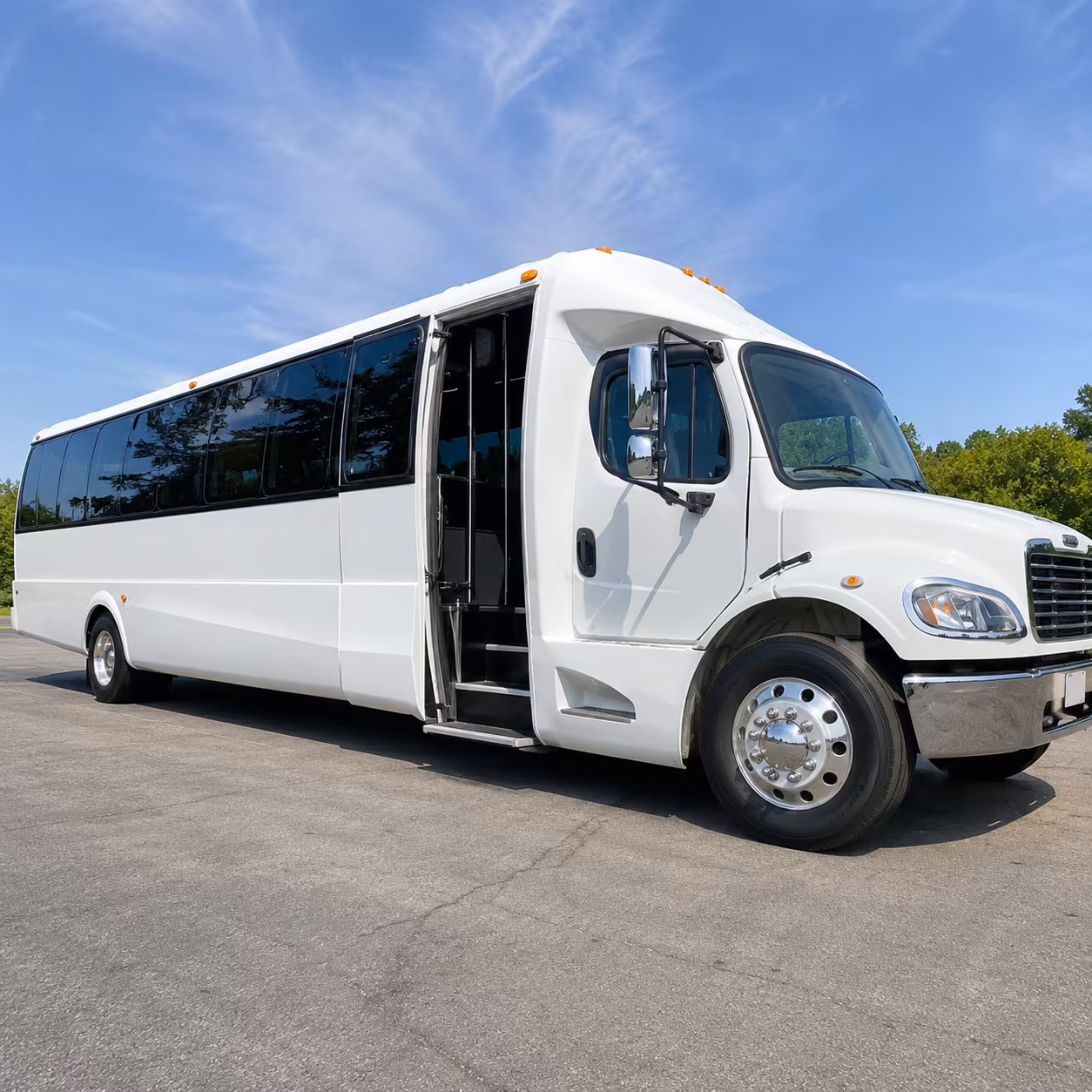 camden easy corporate transportation with a camden charter bus