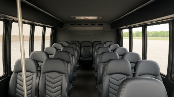 Interior of Charter Bus Company Evesham's 15 Passenger Minibus in Evesham