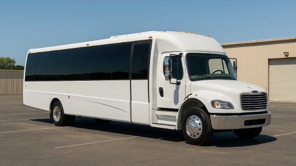 Exterior of Charter Bus Company Evesham's 18 Passenger Minibus in Evesham