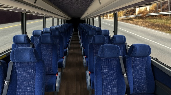 Interior of Charter Bus Company Evesham's 18 Passenger Minibus in Evesham