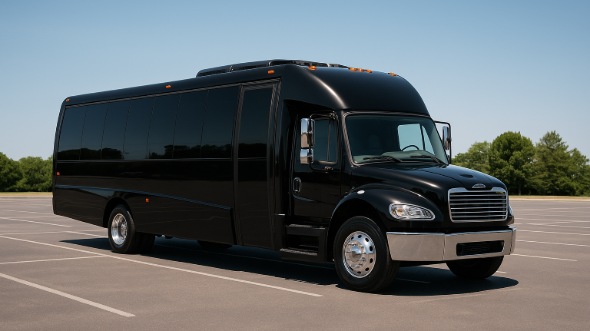 Exterior of Charter Bus Company Evesham's 20 Passenger Mini bus in Evesham