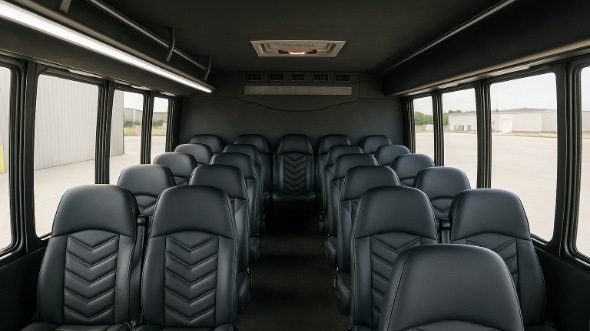 Interior of Charter Bus Company Evesham's 20 Passenger Mini bus in Evesham