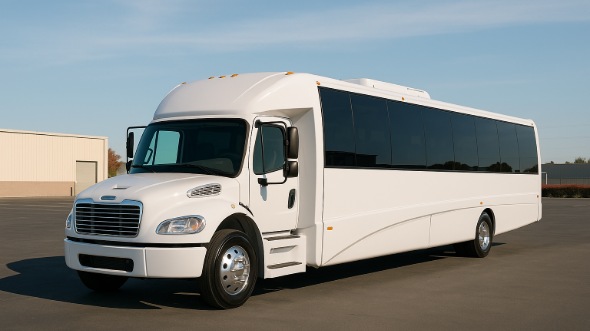 Exterior of Charter Bus Company Evesham's 25 Passenger Mini bus in Evesham
