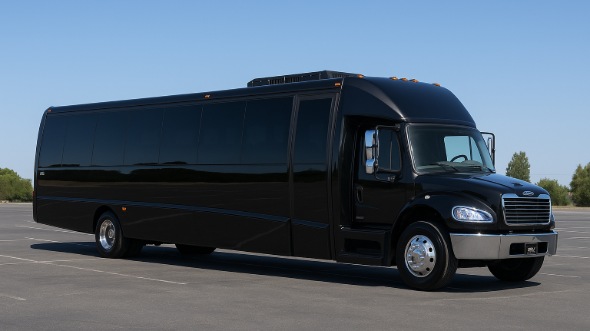 Exterior of Charter Bus Company Evesham's 28 Passenger Mini bus in Evesham