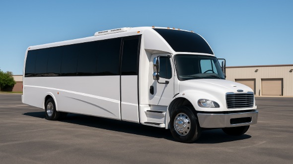 Exterior of Charter Bus Company Evesham's 30 Passenger Minibus in Evesham