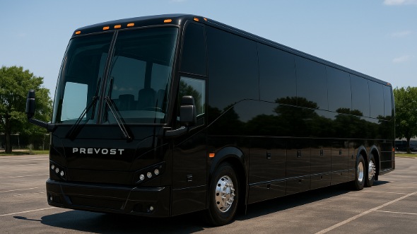Exterior of Charter Bus Company Evesham's 50 Passenger Charter Bus in Evesham