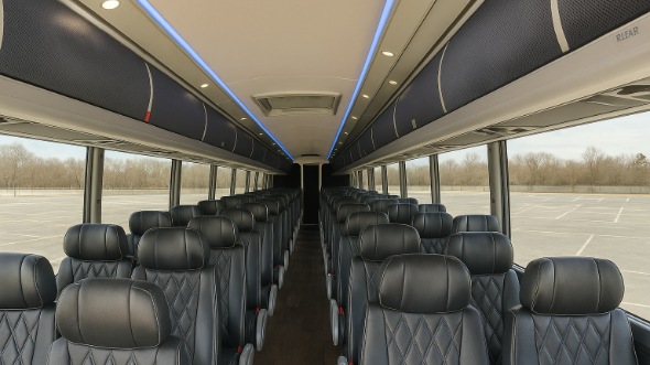 Interior of Charter Bus Company Evesham's 50 Passenger Charter Bus in Evesham