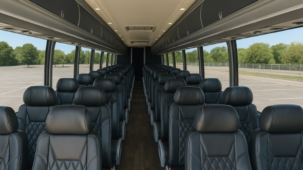 Interior of Charter Bus Company Evesham's 54 Passenger Charter Bus in Evesham