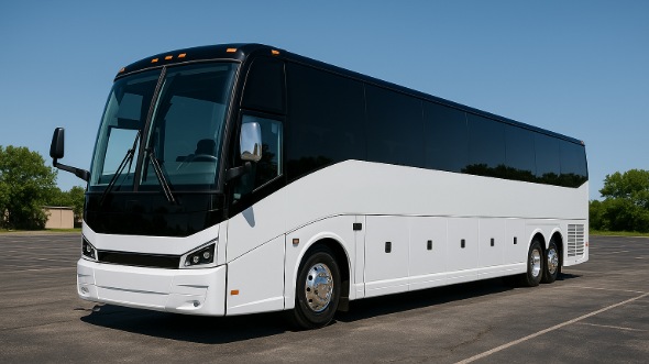 Exterior of Charter Bus Company Evesham's 55 Passenger Charter Bus in Evesham