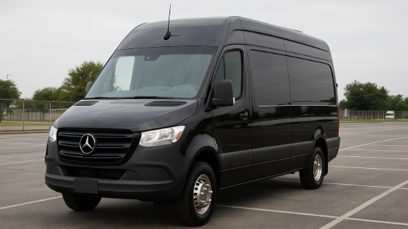Exterior of Charter Bus Company Cherry Hill's Sprinter Van Rental With Driver in Cherry Hill